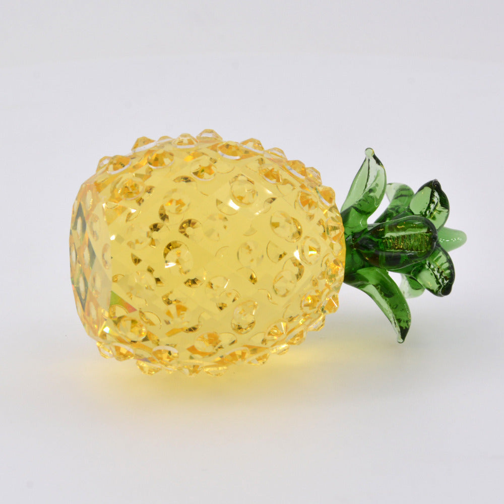 Crystal Pineapple Shape Car Decoration Quality Smooth Fruit Car Interior Car Accessories