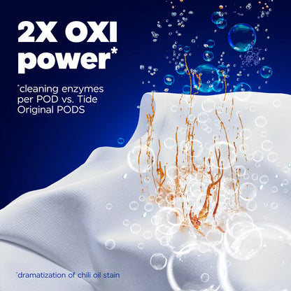 Tide Oxi Boost Power HE Deep Cleaning Concentrated Laundry Detergent Pods