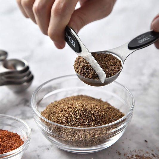 Stainless Steel Double-Ended Measuring Spoon Set (5)