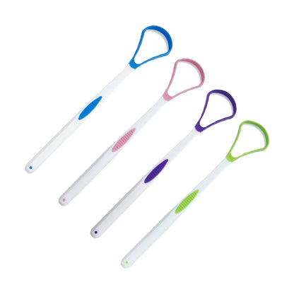 Tongue Coating Cleaner Tongue Scraper Tongue Coating Brush Oral Odor Removal Care Adult Portable Silicone Scraper 3Pcs
