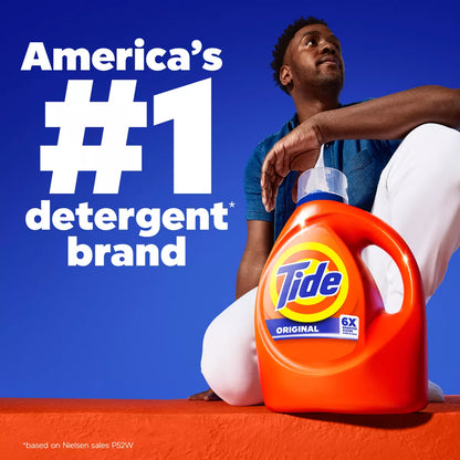 Tide Original HE Deep Cleaning Concentrated Liquid Laundry Detergent Soap