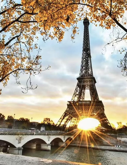 Classical Europe France Paris Eiffel Tower Canvas Paintings Landscape Street Wall Art Posters and Prints Pictures Cuadros Decor