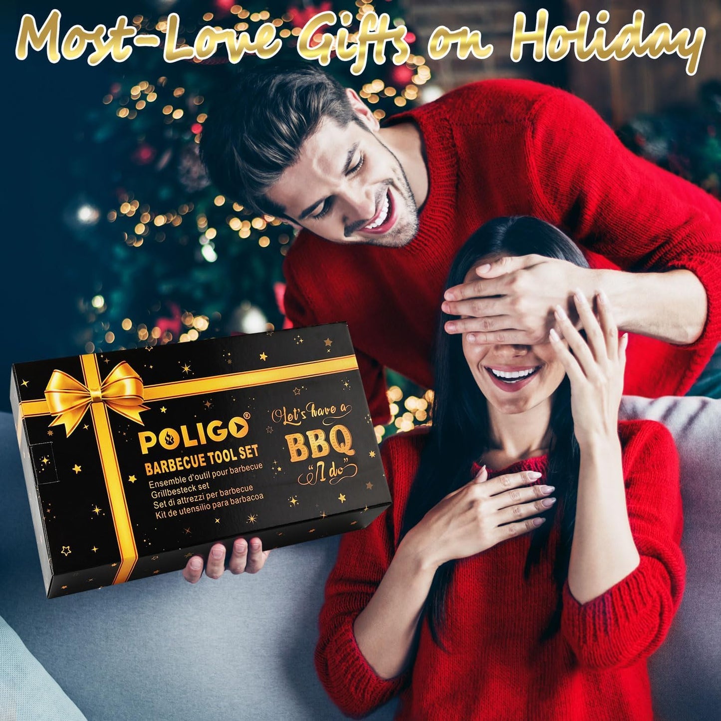 29 PCS BBQ Grill Accessories Stainless Steel BBQ Tools Grilling Tools Set with Storage Bag for Fathers Day Dads Birthday Presents - Camping Grill Utensils Set Ideal Grilling Gifts for Men Women