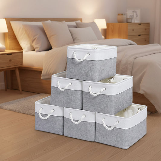 Premium Fabric Storage Cube Set (6-Pack)
