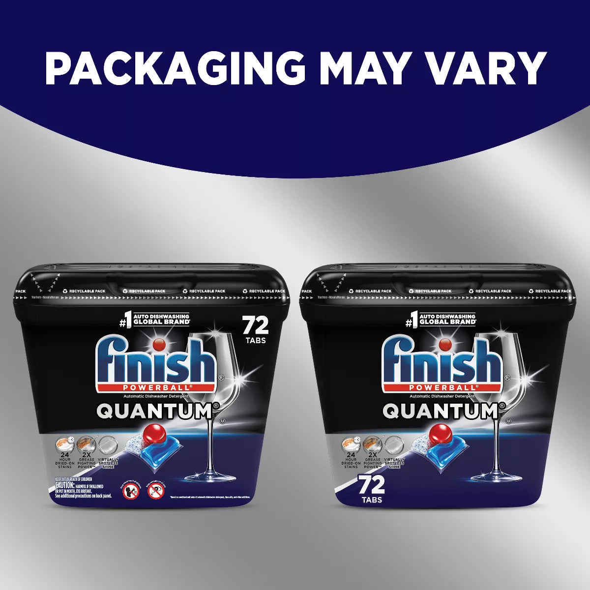 Finish Fresh Quantum Dishwasher Detergent Tablets - 72Ct