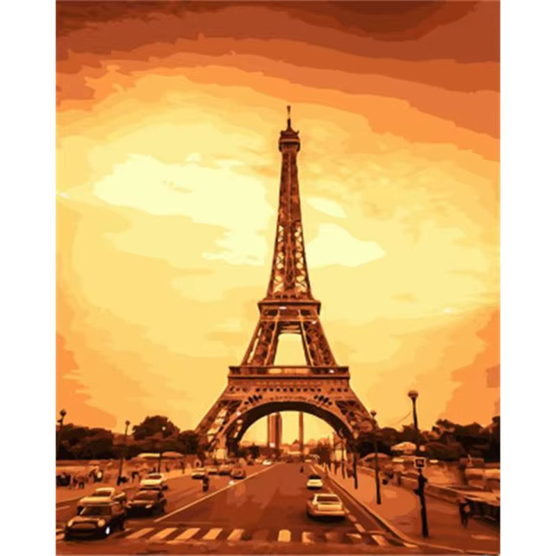 Classical Europe France Paris Eiffel Tower Canvas Paintings Landscape Street Wall Art Posters and Prints Pictures Cuadros Decor
