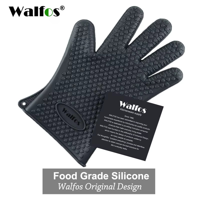 Silicone Oven Kitchen Glove Heat Resistant Thick Cooking BBQ Grill Glove Oven Mitts Kitchen Gadgets Kitchen Accessories