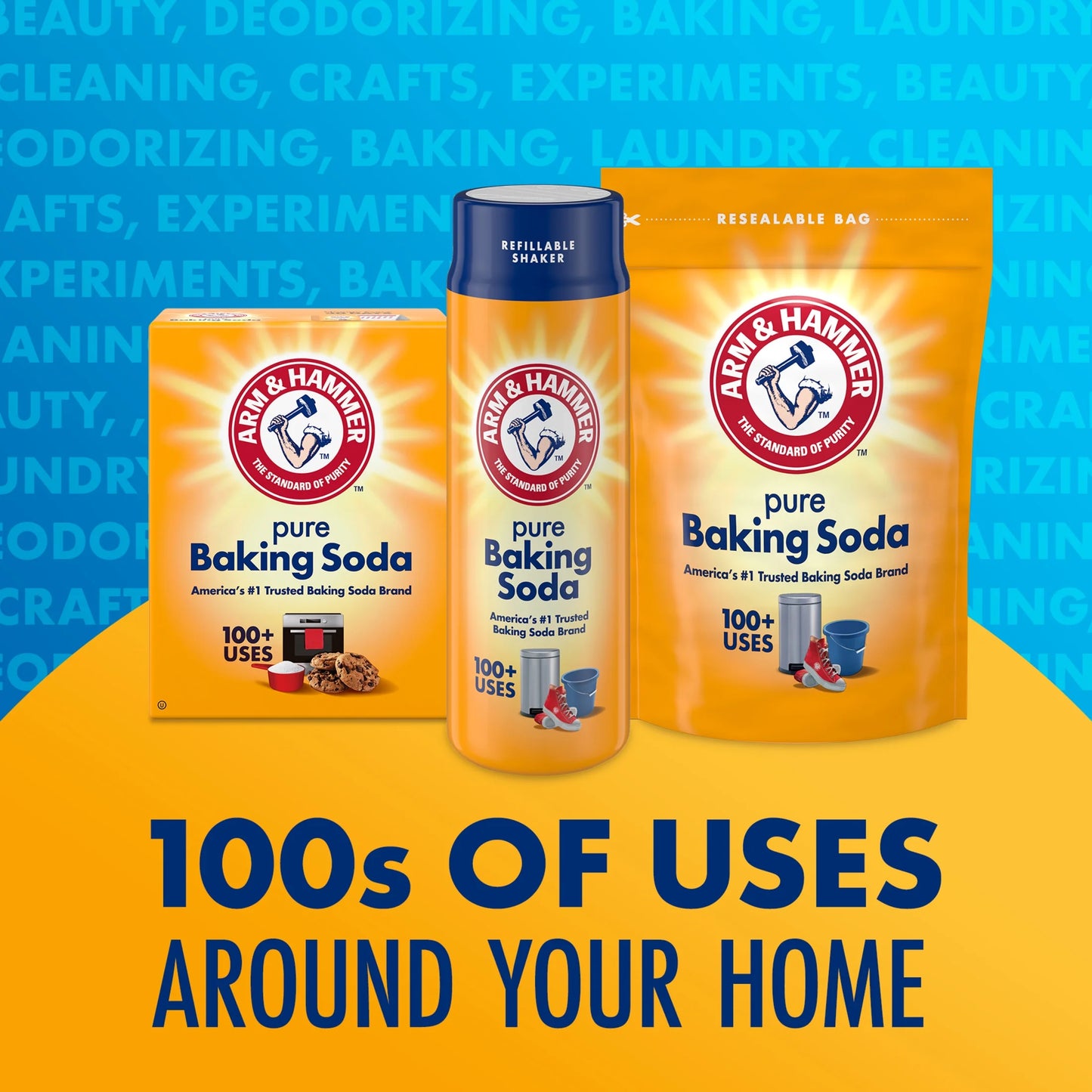 Pure Baking Soda, for Baking, Cleaning & Deodorizing, 1 Lb Box
