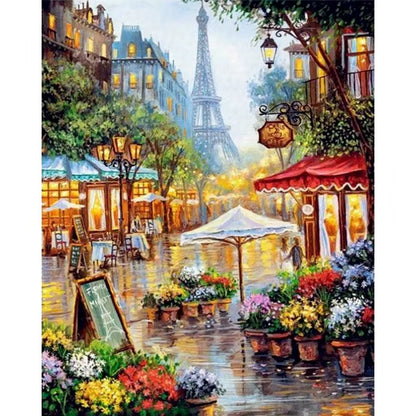 Classical Europe France Paris Eiffel Tower Canvas Paintings Landscape Street Wall Art Posters and Prints Pictures Cuadros Decor