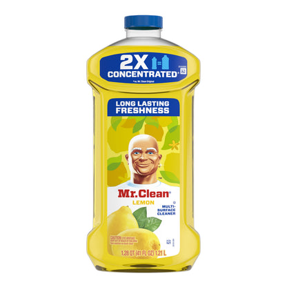 2X Concentrated Floor Cleaner, All Purpose Cleaner, Mop Soap, Lemon, 41 Fl Oz